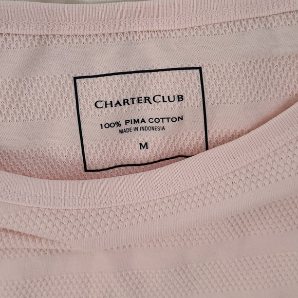Charter Club Pima Cotton Tee - Medium - Picture 2 of 6